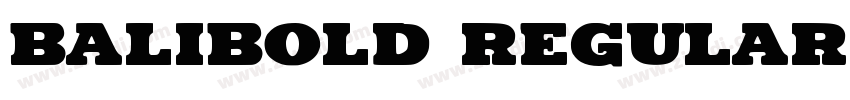 Balibold Regular字体转换